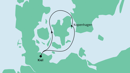 Routenverlauf für Schnupperkreuzfahrt mit AIDAbella am 28.09.21 Routenverlauf für Schnupperkreuzfahrt mit AIDAbella am 28.09.21