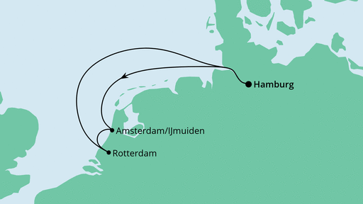 Routenverlauf für Ahoi Tour ab Hamburg mit AIDAmar am 11.09.21 Routenverlauf für Ahoi Tour ab Hamburg mit AIDAmar am 11.09.21