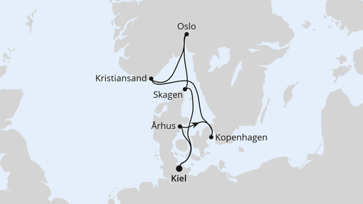Routenverlauf für COMEDY Cruise nach Skandinavien mit AIDAnova am 29.06.24 Routenverlauf für COMEDY Cruise nach Skandinavien mit AIDAnova am 29.06.24