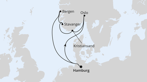 Routenverlauf für MOIN Cruise mit AIDAperla am 23.04.24 Routenverlauf für MOIN Cruise mit AIDAperla am 23.04.24
