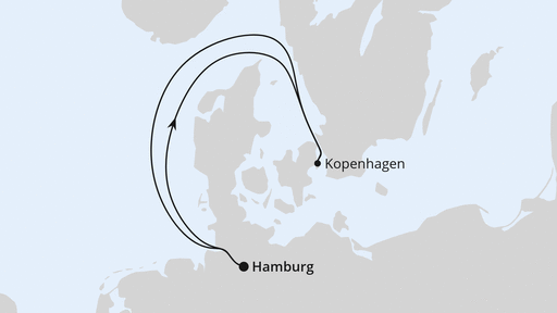 Routenverlauf für FESTIVAL Cruise mit AIDAprima am 07.05.24